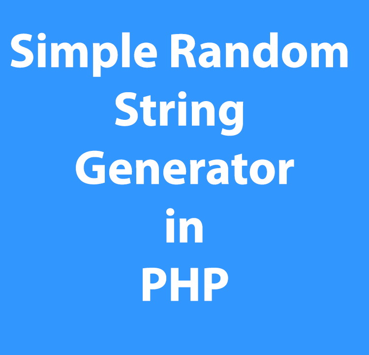 PHP Random String Generator