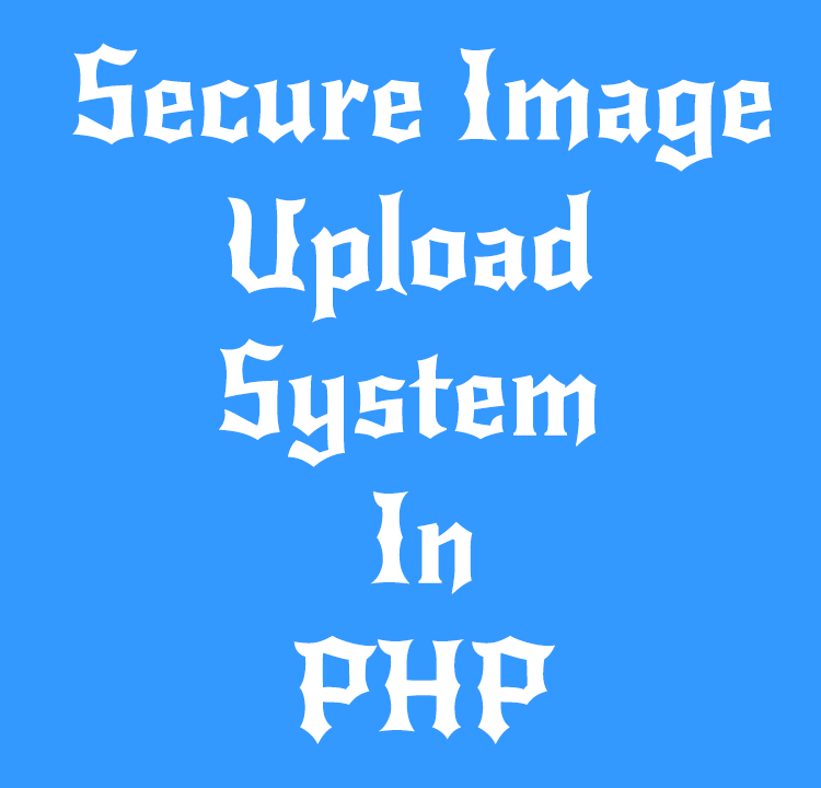 Secure Image Upload PHP Script