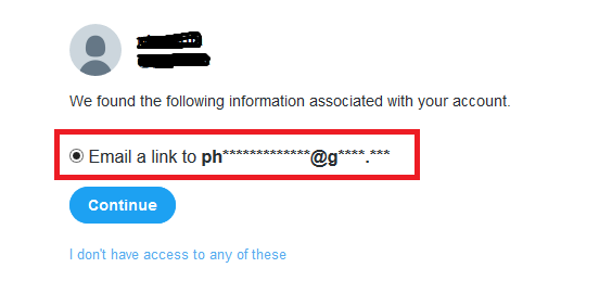twitter email partially hidden screenshot